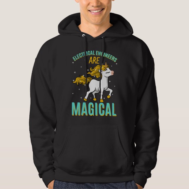 Moletom Electrical Engineers Are Magical Unicorn Job Engin (Frente)