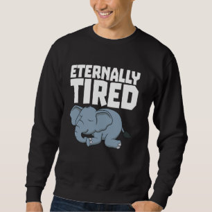 Moletom Elefante Cansado De Atalho Para Rapazes Cansados E