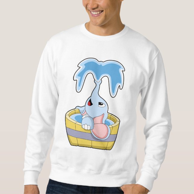 Moletom Elefante com Banheira cheia de Água (Frente)
