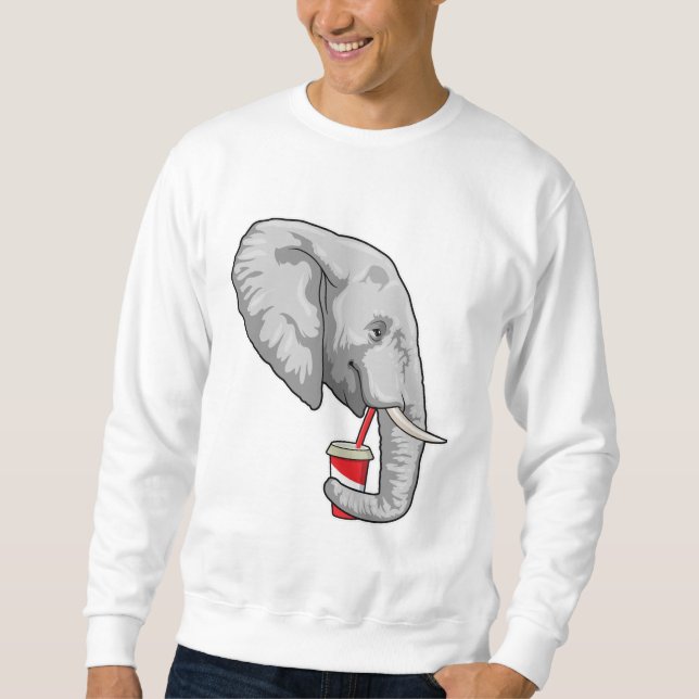 Moletom Elefante com Bebida (Frente)