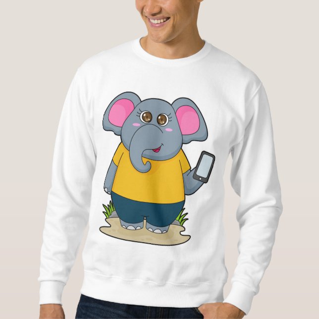 Moletom Elefante com Celular (Frente)