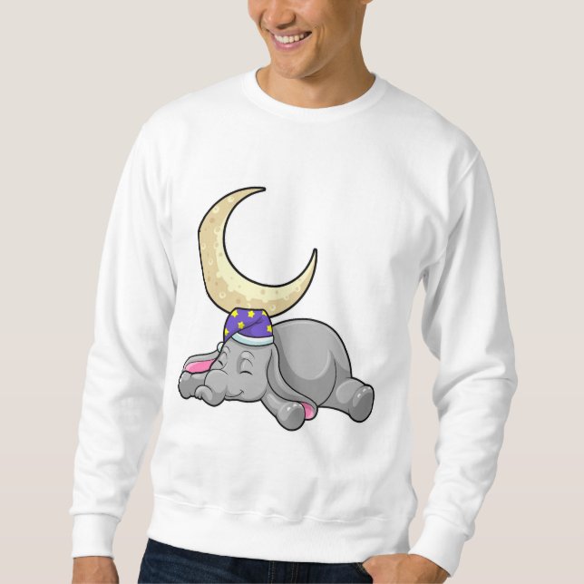 Moletom Elefante com Lua (Frente)