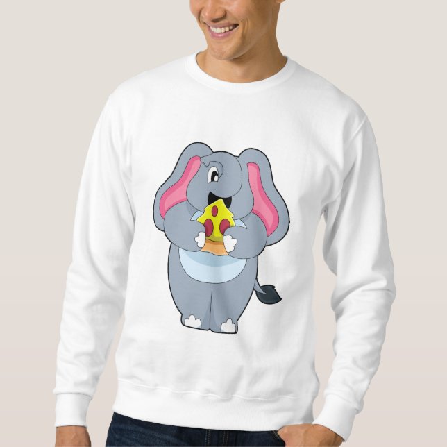 Moletom Elefante com Pizza (Frente)