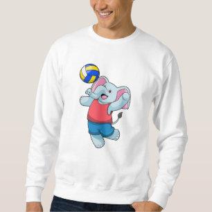 Moletom Elefante como jogador de voleibol