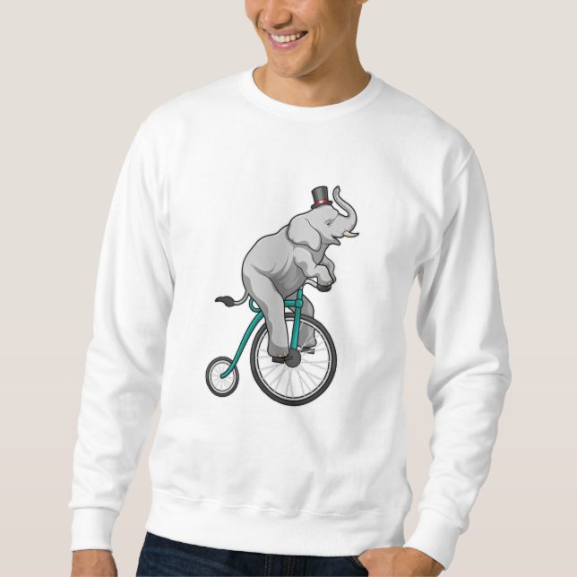 Moletom Elefante em Circo com Bicicleta (Frente)