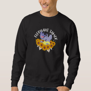 Moletom Elefante Tamer Cute Love Sunflower Parentalidade