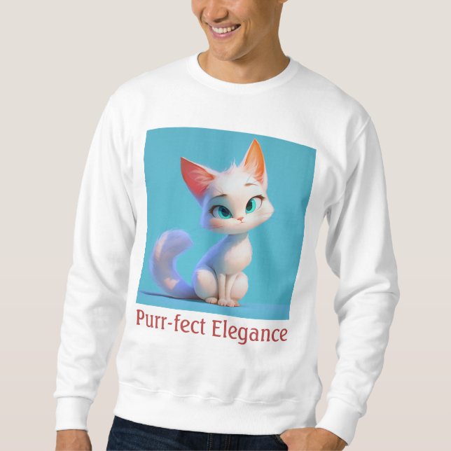 Moletom Elegância Purr-fect (Frente)