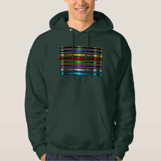 Moletom Elegant Metallic Gradient Stripes Design