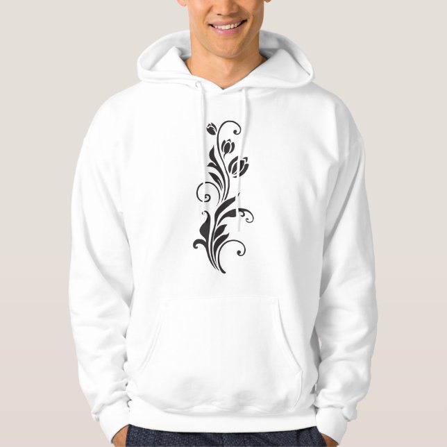Moletom Elegant Ornamental Floral Flower Art (Frente)