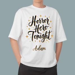 Moletom Elegante "Horror Hero Tonight" Nome Halloween