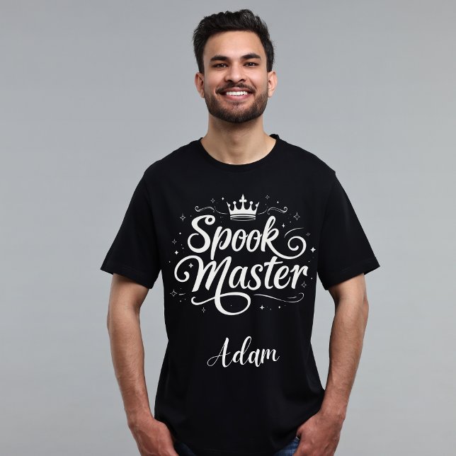 Moletom Elegante "Mestre Spook" Nome Caligrafia Halloween (Criador carregado)