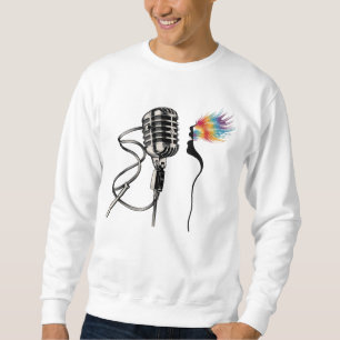 Moletom Elegante Silhouette Singer