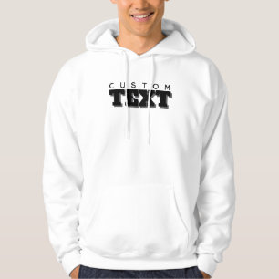 Moletom Elegante Texto Personalizado Masculino Moderno Est