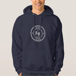 Moletom Elemento de Ferro Azul Hoodie