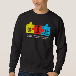 Moletom Elementos Autismo Sensibilização Periódica da Mesa