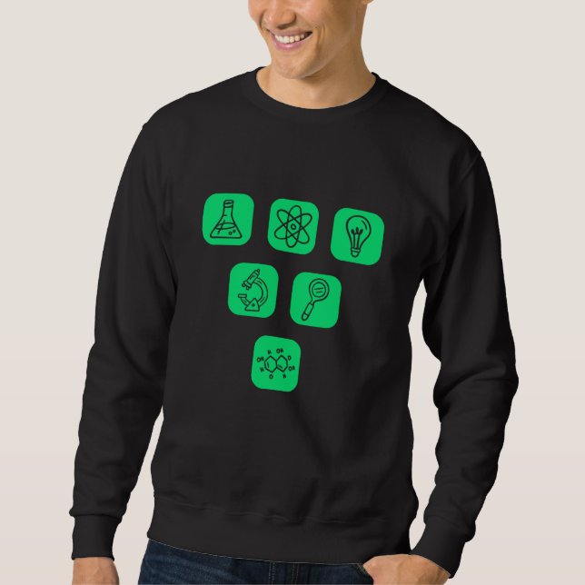 Moletom Elementos de Ciência Itens (Frente)