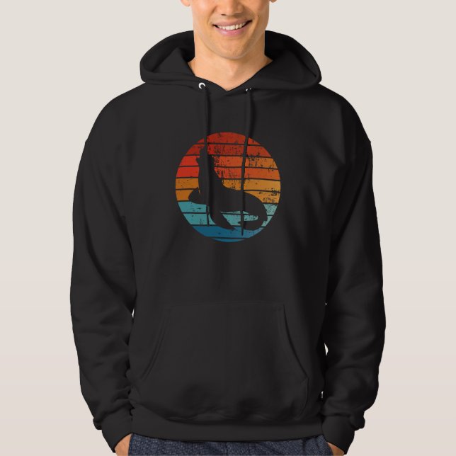 Moletom Elephant Seal Sunset Retro Vintage (Frente)