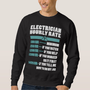 Moletom Eletricidade Eletrônica de Taxa Horária Eletrônica