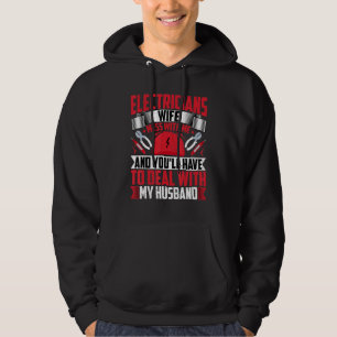 Moletom Elétricos Esposa Trabalhador Elétrico Lineman Wif