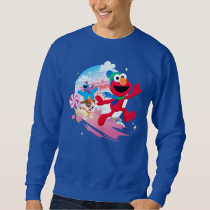 Moletom Elmo, Tango & Cookie Monster Melhor Natal Nunca