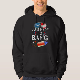 Moletom Em 4 De Julho Eu Estou Aqui Para Bater A Bandeira
