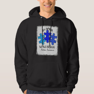 Moletom Em abril Vestimos Blue Autismo Autismo Autismo Aut