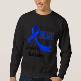 Moletom Em novembro, Vestimos a Diabetes T1D Azul