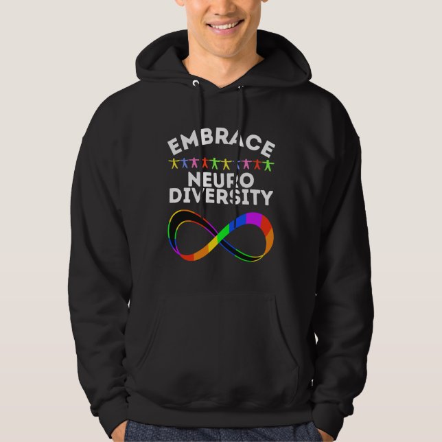 Moletom Embarque a neurodiversidade cerebral Embarque Adhd (Frente)