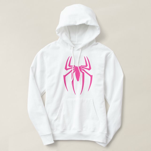 Moletom Emblema de aranha rosa Hoodie (Frente do Design)
