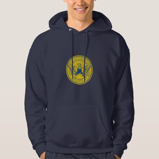 Moletom Emblema de Atlanta, Georgia Hoodie (Frente)