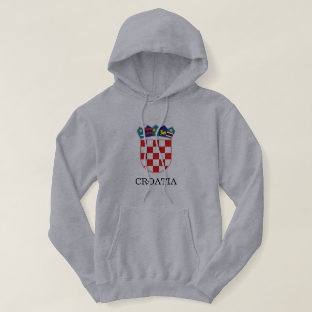 Moletom emblema de croatia (Frente do Design)