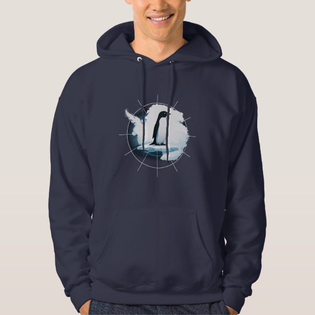 Moletom Emblema de Pinguim da Antártida – Design de Explor (Frente)