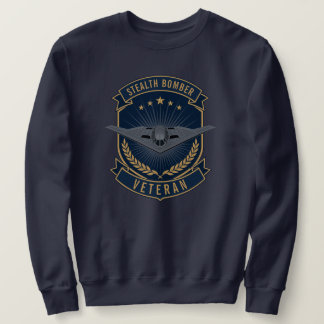 Moletom Emblema de Veterano do Bombardeiro Stealth B-2 Spi