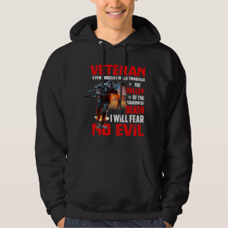 Moletom Embora eu caminhe pelo veterano 22 dos militares