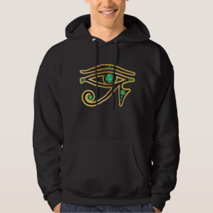 Moletom Emerald Eye de Ra no Dourado Mens Hooded Sweatshir