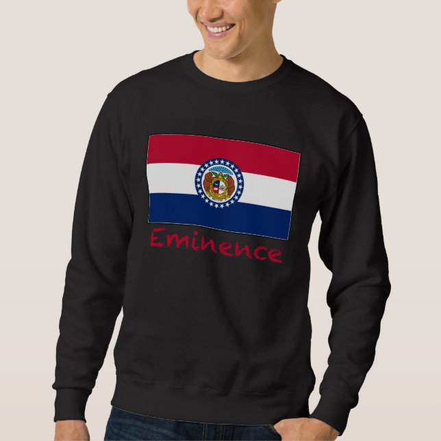 Moletom Eminence Missouri USA Flag Souvenir (Frente)