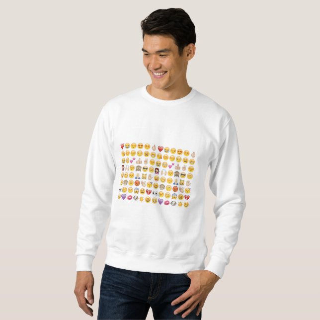 Moletom emoji mens sweatshirt (Frente Completa)