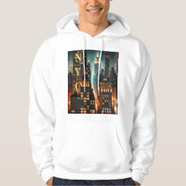 Moletom Empire State Skyline Hoodie: NYC Skyscrapers