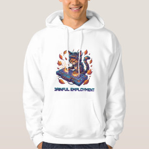 Moletom Emprego Lucrativo Gato Gamer Cyberpunk Fofo Trabal