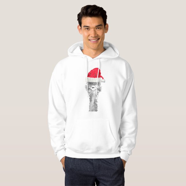 Moletom Emu Bird Funny Humor Ostrich Emo Papais noeis De X (Frente Completa)