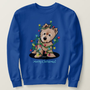 Moletom Encantador Norwich Terrier de Natal