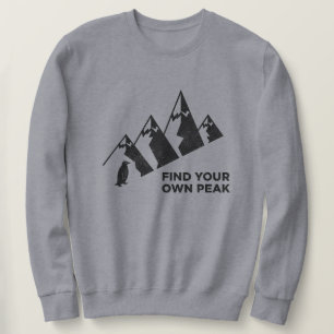 Moletom Encontre Seu Próprio Pico – Design de Pinguim Insp