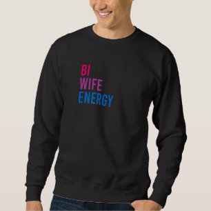 Moletom Energia de Esposa Bi Orgulho Bissexual Apoio Lgbt 