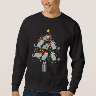 Moletom Enfeite de Natal de Chinchila Árvore Chinchila