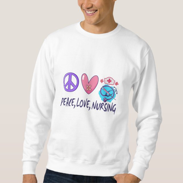 Moletom Enfermagem do Amor pela Paz (Frente)