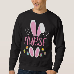 Moletom Enfermeira Caça De Ovos Coelho Rn Páscoa Coelho