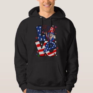 Moletom Enfermeira de Amor Patriótica 4 de julho, Enfermei