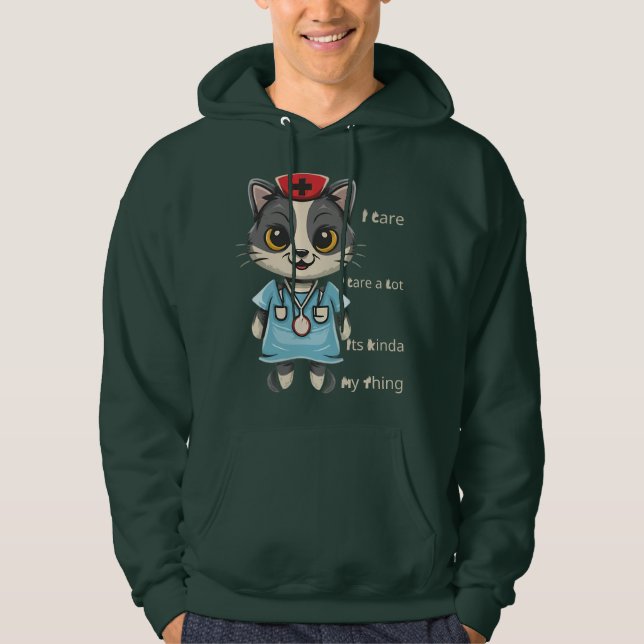 Moletom Enfermeira de Gatos: É a minha coisa (Frente)