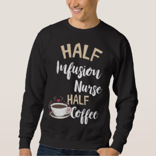 Moletom Enfermeira de Infusão Meia Café Enfermagem Intrave