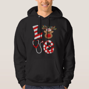 Moletom Enfermeira de Natal Love NICU RN ER Papais noeis R